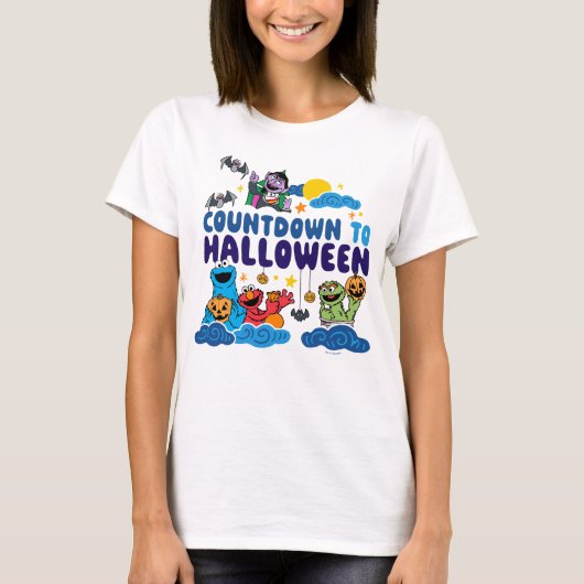 Sesamstraße | Countdown bis Halloween T-Shirt (Vorderseite)