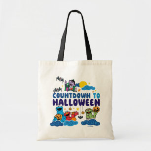 Sesamstraße Countdown bis Halloween Tragetasche