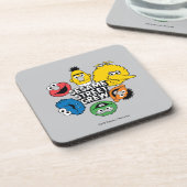 Sesamstraße-Crew Getränkeuntersetzer (Linke Seite)