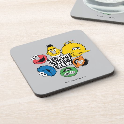 Sesamstraße-Crew Getränkeuntersetzer (Linke Seite)