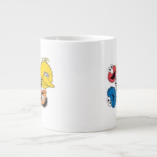 Sesamstraße-Crew Jumbo-Tasse (Vorderseite)