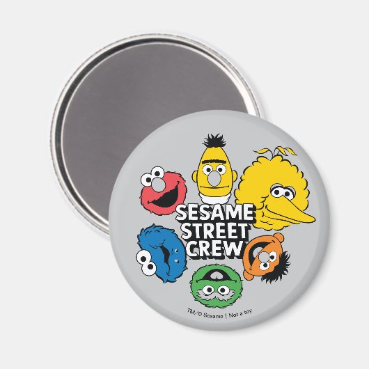 Sesamstraße-Crew Magnet (Vorderseite/Rückseite)