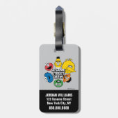 Sesamstraße-Crew | Name hinzufügen Gepäckanhänger (Rückseite vertikal)