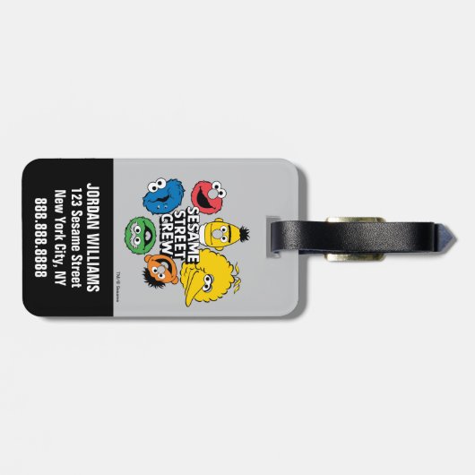 Sesamstraße-Crew | Name hinzufügen Gepäckanhänger (Rückseite horizontal)