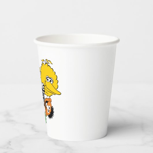 Sesamstraße-Crew Pappbecher (Rückseite)