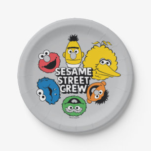 Sesamstraße-Crew Pappteller