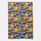 Sesamstraße Crew Pattern Geschirrtuch (Vertikal)