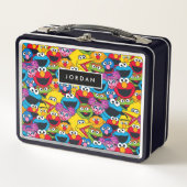 Sesamstraße Crew Pattern Metall Lunch Box (Vorderseite)