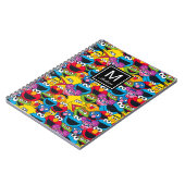 Sesamstraße Crew Pattern | Name hinzufügen Notizblock (Linke Seite)