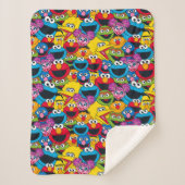 Sesamstraße Crew Pattern Sherpadecke (Vorderseite)