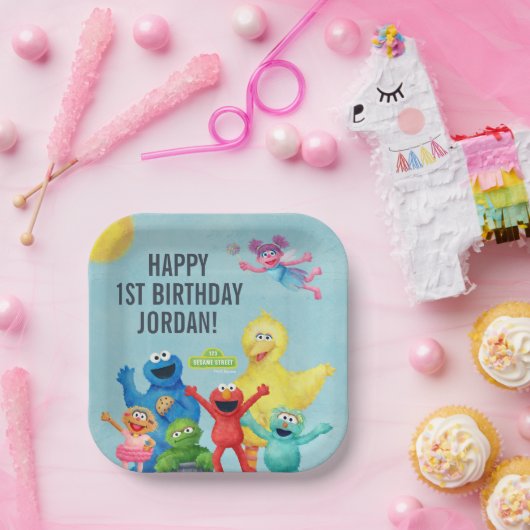 Sesamstraße - Darstellung Pappteller (Party)