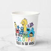 Sesamstraße | Die farbenfrohe Straße Pappbecher (Vorderseite)