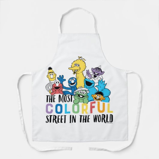 Sesamstraße | Die farbenfrohe Straße Schürze (Vorderseite)