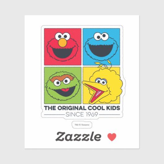 Sesamstraße | Die ursprünglichen Coolen Kinder Aufkleber (Blatt)