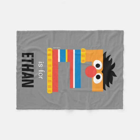 Sesamstraße | E für Ernie Fleecedecke (Vorderseite (Horizontal))