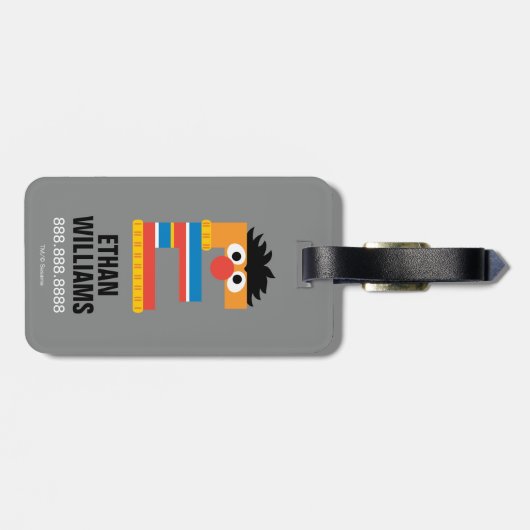 Sesamstraße | E für Ernie Gepäckanhänger (Rückseite horizontal)