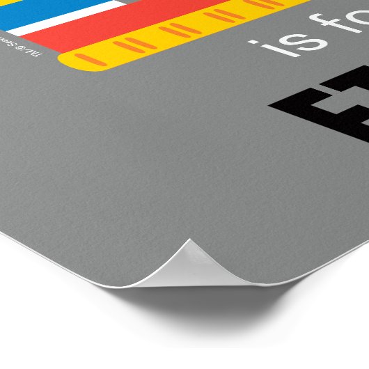 Sesamstraße | E für Ernie Poster (Ecke)