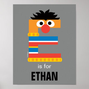 Sesamstraße E für Ernie Poster