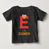 Sesamstraße | E ist für Elmo Baby T-shirt (Vorderseite)