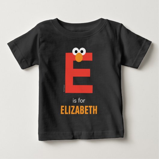 Sesamstraße | E ist für Elmo Baby T-shirt (Vorderseite)