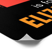 Sesamstraße | E ist für Elmo Poster (Ecke)