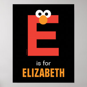 Sesamstraße E ist für Elmo Poster