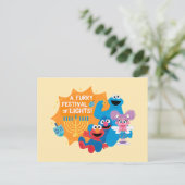 Sesamstraße | Ein Furry Festival der Lichter! Postkarte (Stehend Vorderseite)