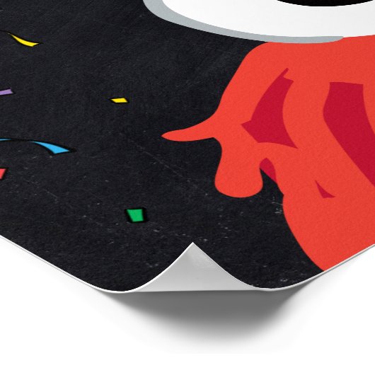 Sesamstraße - Elmo | 1. Geburtstag - Meilenstein Poster (Ecke)