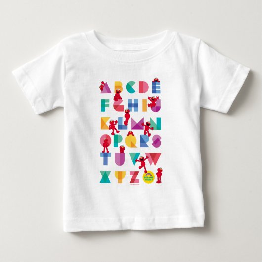 Sesamstraße | Elmo Alphabet Baby T-shirt (Vorderseite)