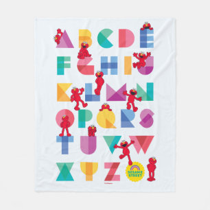 Sesamstraße Elmo Alphabet Fleecedecke