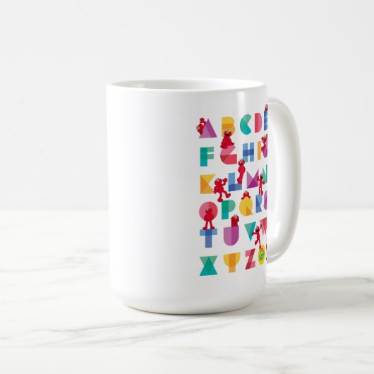Sesamstraße | Elmo Alphabet Kaffeetasse (VorderseiteRechts)