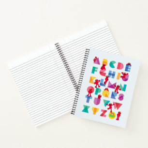 Sesamstraße Elmo Alphabet Notizblock