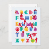Sesamstraße | Elmo Alphabet Postkarte (Vorne/Hinten)