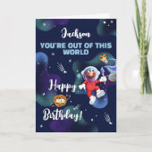 Sesamstraße | Elmo - Aus dieser Welt Geburtstag Karte (Vorderseite)