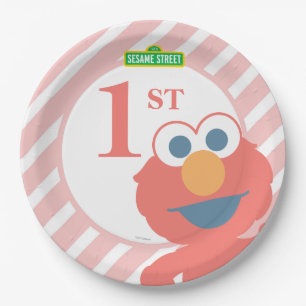 Sesamstraße Elmo - Baby Birthday Paper Plate Pappteller