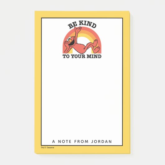 Sesamstraße | Elmo Be | Name hinzufügen Post-it Klebezettel (Vorderseite)