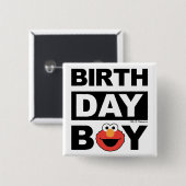Sesamstraße | Elmo - Birthday Boy Button (Vorne & Hinten)