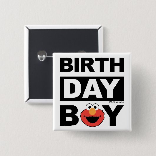 Sesamstraße | Elmo - Birthday Boy Button (Vorne & Hinten)