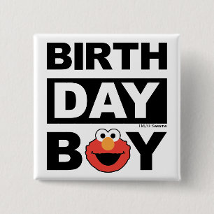 Sesamstraße   Elmo - Birthday Boy Button