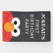 Sesamstraße | Elmo Birthday Chalkboard Banner (Horizontal)