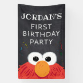 Sesamstraße | Elmo Birthday Chalkboard Banner (Vertikal)