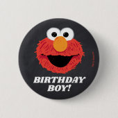 Sesamstraße | Elmo Birthday Chalkboard Boy Button (Vorderseite)