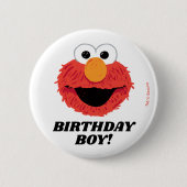 Sesamstraße | Elmo Birthday Chalkboard Boy Button (Vorderseite)
