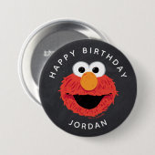 Sesamstraße | Elmo Birthday Chalkboard Button (Vorne & Hinten)