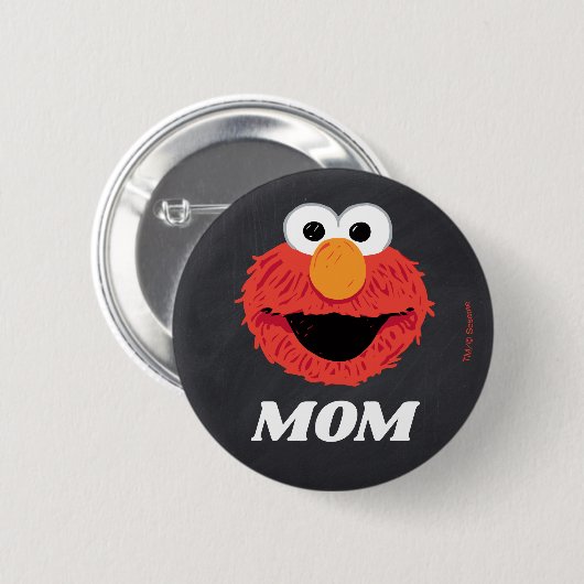 Sesamstraße | Elmo Birthday Chalkboard Mama Button (Vorne & Hinten)