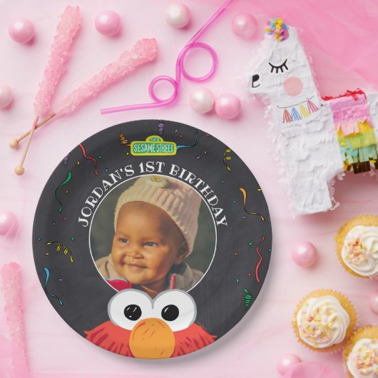 Sesamstraße | Elmo Birthday Chalkboard Pappteller (Party)