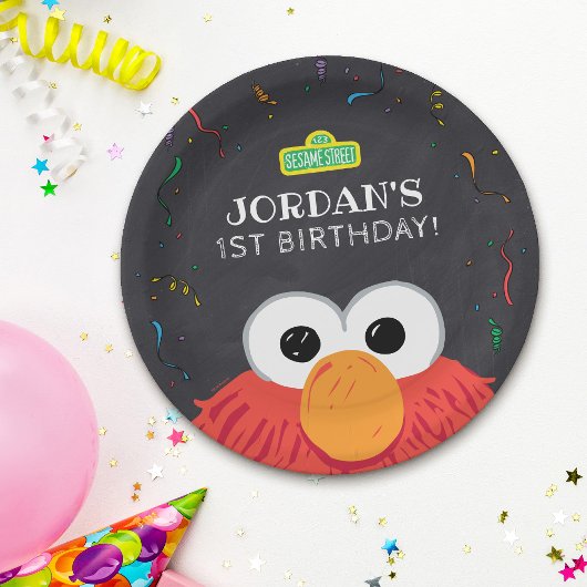 Sesamstraße | Elmo Birthday Chalkboard Pappteller