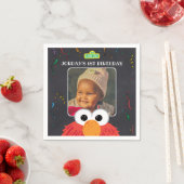 Sesamstraße | Elmo Birthday Chalkboard Serviette (Beispiel)