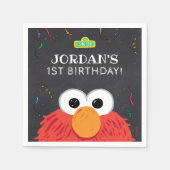 Sesamstraße | Elmo Birthday Chalkboard Serviette (Vorderseite)