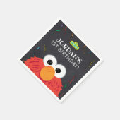 Sesamstraße | Elmo Birthday Chalkboard Serviette (Ecke)